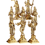Brass Vishnu Dashavatar Idol Set | 10" Superfine Collection | 19kg Temple Grade Masterpiece | Complete Avatar Series | Jaipurio